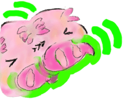 Hazy pig 0 sticker #1936035