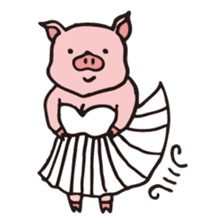 Buu-ko of piglets sticker #1936837