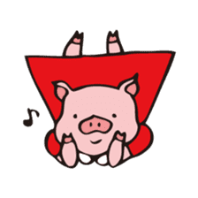 Buu-ko of piglets sticker #1936838