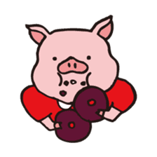 Buu-ko of piglets sticker #1936842