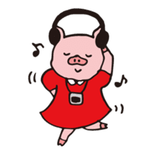 Buu-ko of piglets sticker #1936843