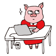 Buu-ko of piglets sticker #1936846