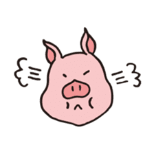 Buu-ko of piglets sticker #1936871