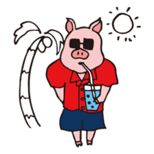 Buu-ko of piglets sticker #1936872