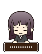 Quiz girl sticker #1937211