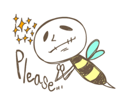 bee!!! sticker #1937671