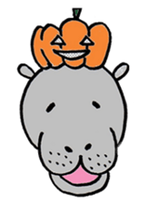 hippopotamus Sticker sticker #1938334