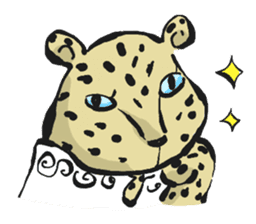 Leopard design collection sticker #1938597