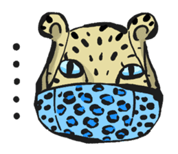 Leopard design collection sticker #1938598