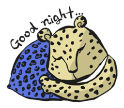 Leopard design collection sticker #1938606