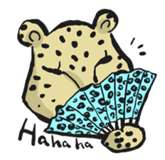 Leopard design collection sticker #1938608