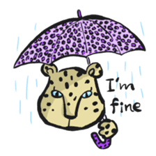 Leopard design collection sticker #1938615