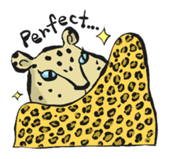Leopard design collection sticker #1938625