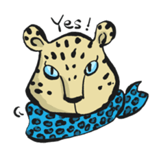 Leopard design collection sticker #1938635