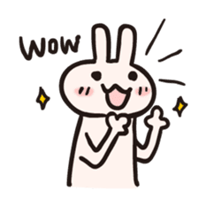 Rabbit desu for English sticker #1938997