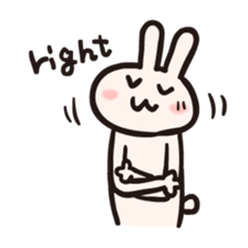 Rabbit desu for English sticker #1939002