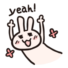 Rabbit desu for English sticker #1939009
