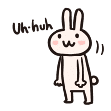 Rabbit desu for English sticker #1939010