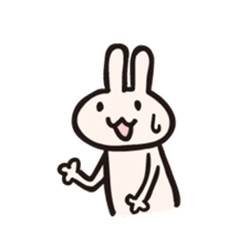 Rabbit desu for English sticker #1939012