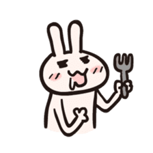 Rabbit desu for English sticker #1939013