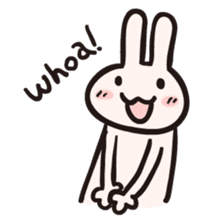 Rabbit desu for English sticker #1939016