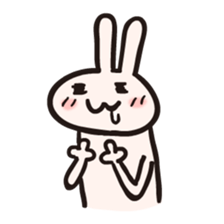 Rabbit desu for English sticker #1939033