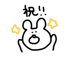 mokayu bear sticker #1939839