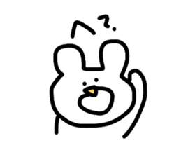 mokayu bear sticker #1939845