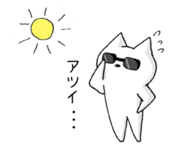 white cat at everybody sticker #1939879