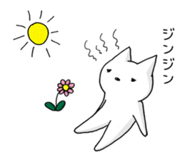 white cat at everybody sticker #1939892
