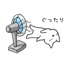 white cat at everybody sticker #1939903