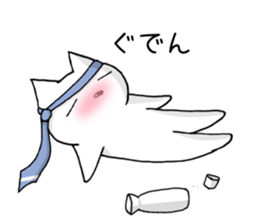 white cat at everybody sticker #1939904