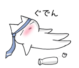 white cat at everybody sticker #1939904