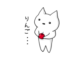 white cat at everybody sticker #1939905