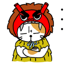 Tortoiseshell cat chii (Akita valve) sticker #1940086