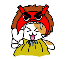 Tortoiseshell cat chii (Akita valve) sticker #1940093