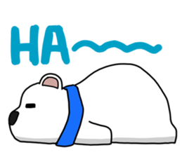 Lovely polar bear sticker sticker #1940880