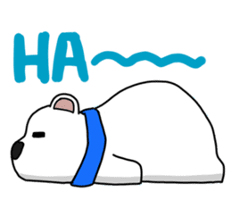 Lovely polar bear sticker sticker #1940880