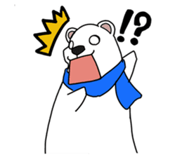 Lovely polar bear sticker sticker #1940884