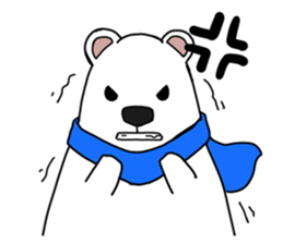 Lovely polar bear sticker sticker #1940894