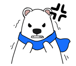 Lovely polar bear sticker sticker #1940894