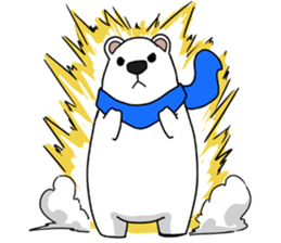 Lovely polar bear sticker sticker #1940895