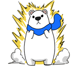 Lovely polar bear sticker sticker #1940895