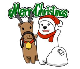 Lovely polar bear sticker sticker #1940914