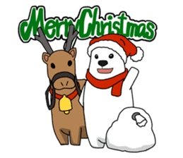 Lovely polar bear sticker sticker #1940914