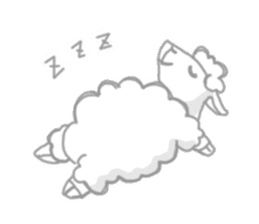 Sleepy Sheep sticker #1940966