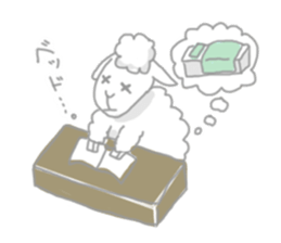 Sleepy Sheep sticker #1940984