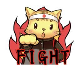 The cheering party of a cat. sticker #1941854