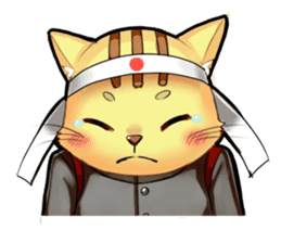 The cheering party of a cat. sticker #1941874