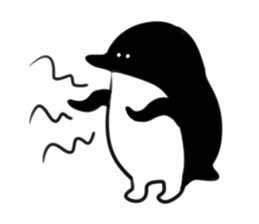 Penguin & Bat sticker #1942037